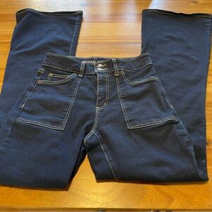 Michael Kors Women's Dark Blue Boot Cut Jeans